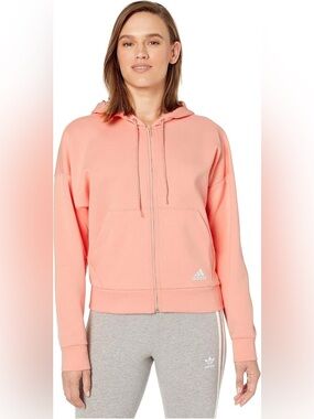 Adidas Crop Zip Up Sweater